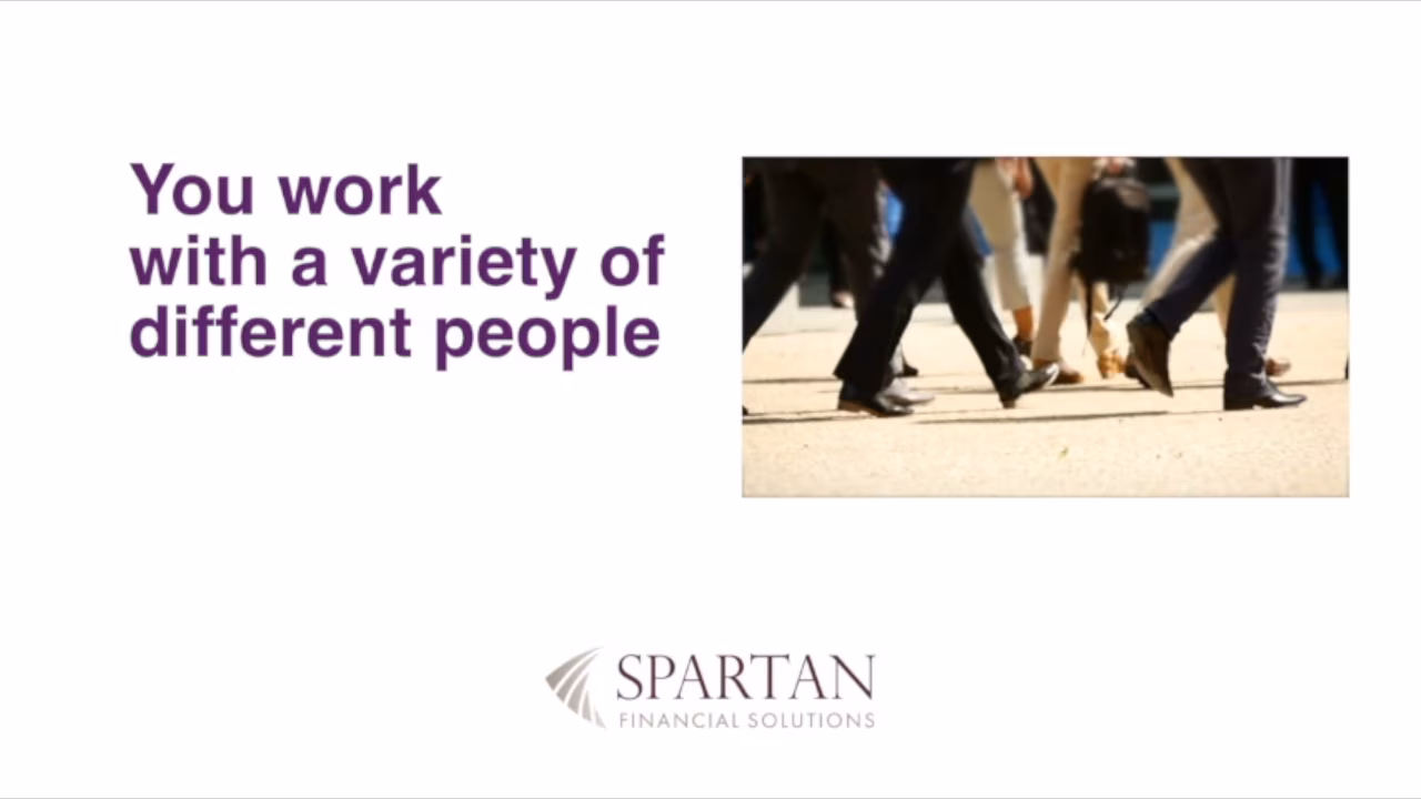 Working with a variety of different people